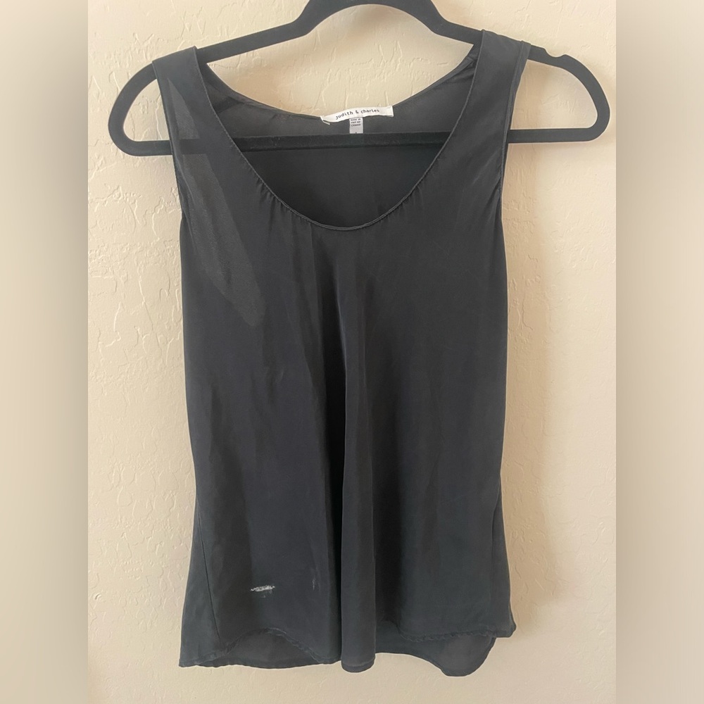 Judith and Charles black blouse